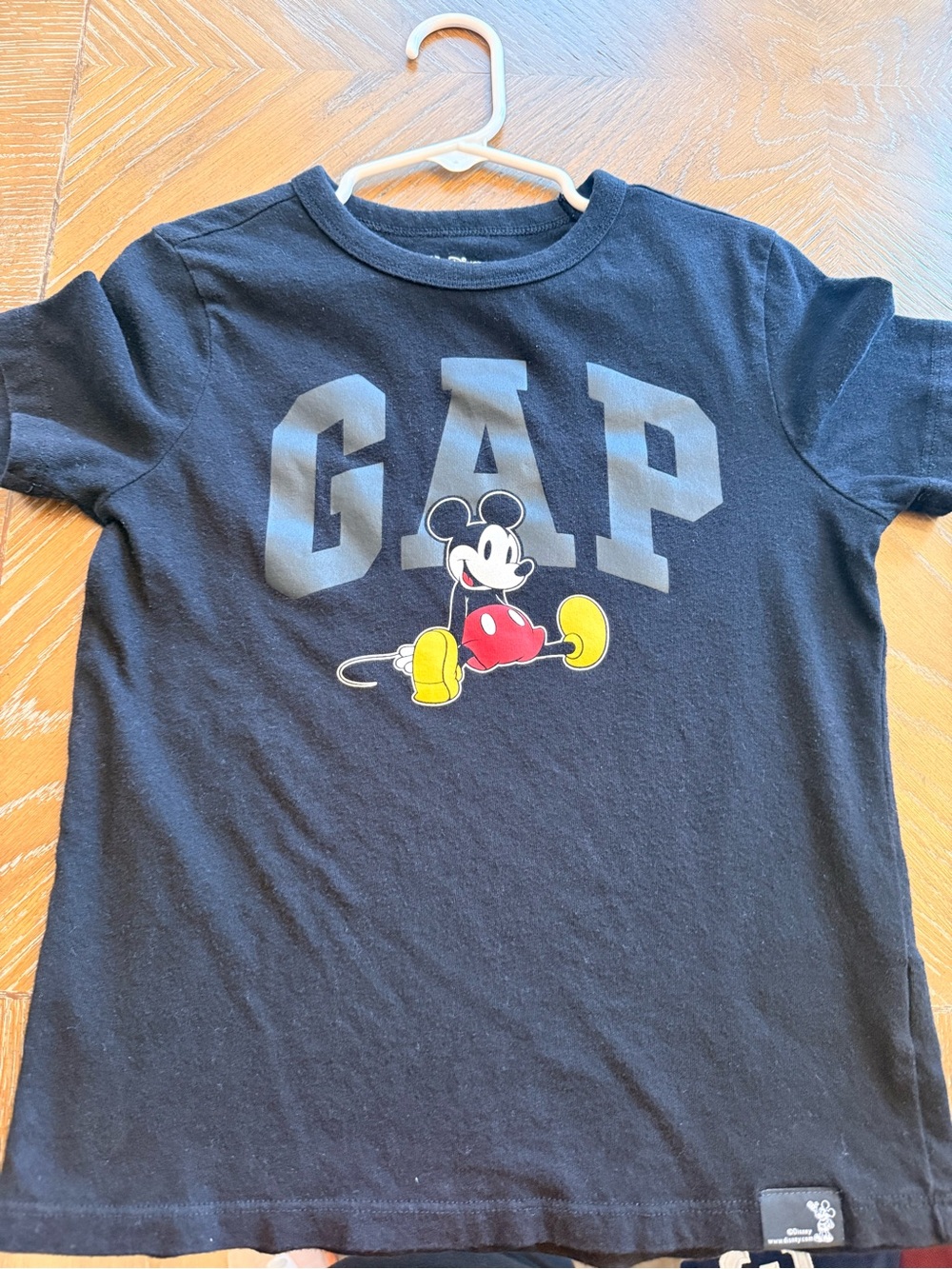 GAP Black Tee with Mickey Mouse Graphic